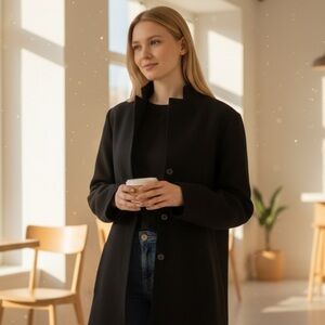 Oscar de la Renta Women’s Black Coat VINTAGE size 6 Petite